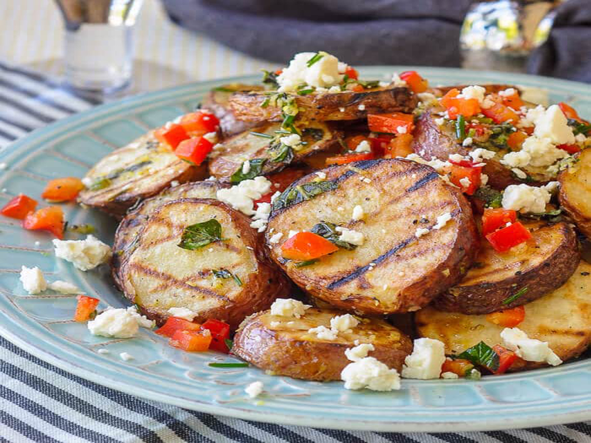 طرز تهیه سیب زمینی کبابی با فر یا بدون فر
