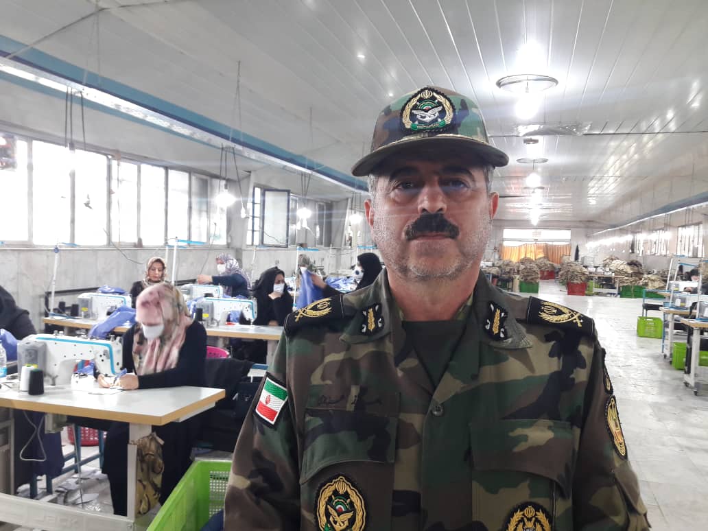 از تولید ماسک و گان حفاظتی در نیروی زمینی ارتش خبر داد