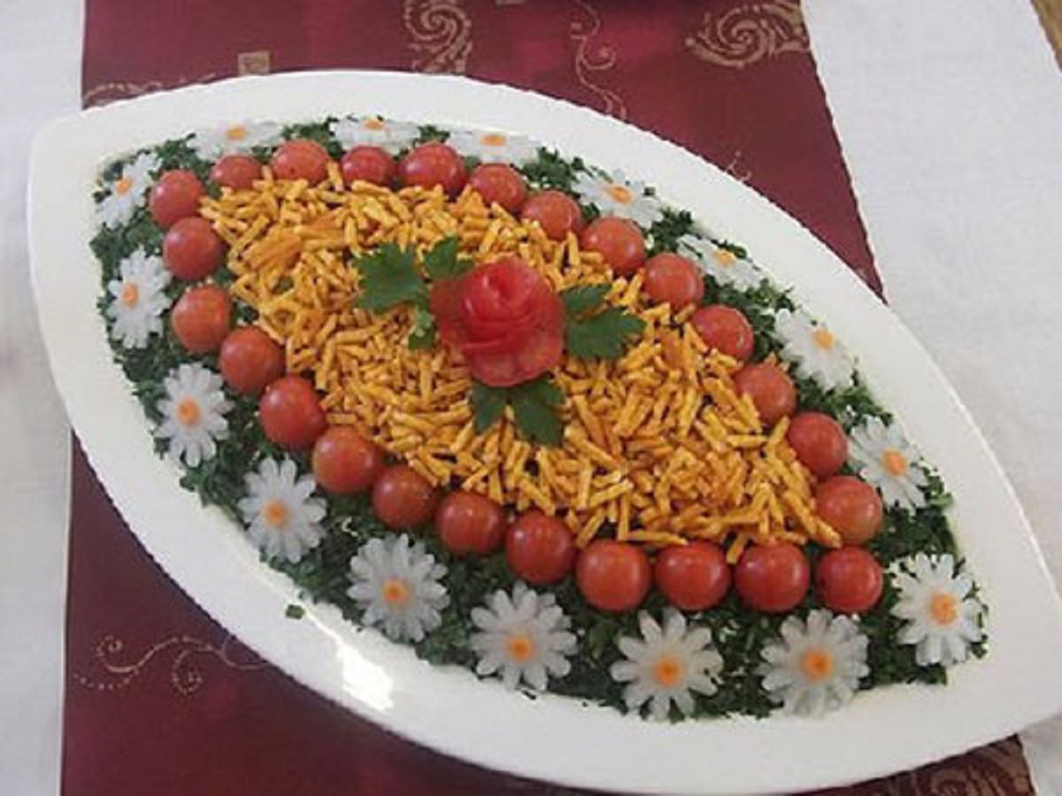 تزئینات زیبا و جالب سالاد الویه