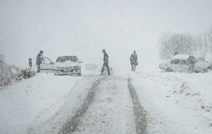 بارش شدید برف در خراسان شمالی