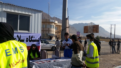 بازدید از ایستگاه سلامت پلیس راه شباب