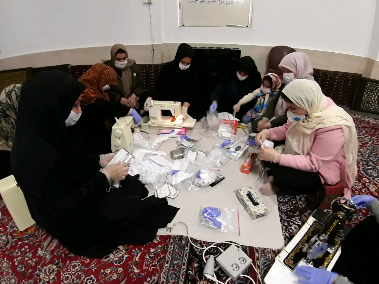 مشارکت خیران برای تولید و توزیع ماسک