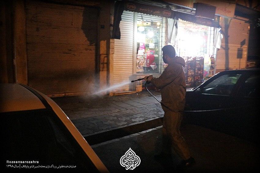 اقدام جالب یک هیات&zwnj; مذهبی در شرق تهران برای مقابله با کرونا