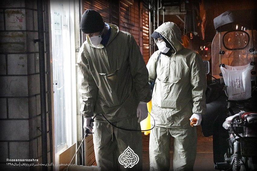 اقدام جالب یک هیات&zwnj; مذهبی در شرق تهران برای مقابله با کرونا