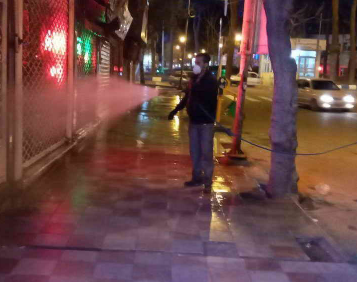 ضدعفونی و گندزدایی اماکن عمومی بستان آباد