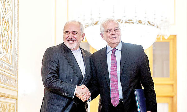 رایزنی ظریف و مسئول سیاست خارجی اتحادیه اروپا
