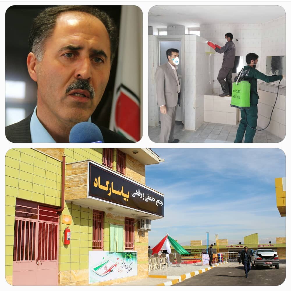 جلوگیری از شیوع ویروس کرونا در ۳۰ مجتمع&zwnj; خدماتی، رفاهی بین راهی استان کرمان