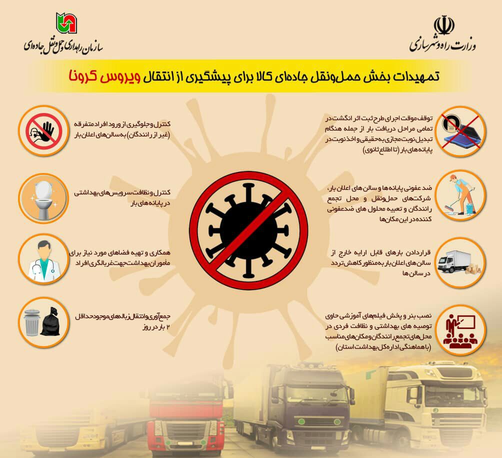 خبرهایی از وضعیت راهداری استان مرکزی پس از شیوع ویروس کرونا