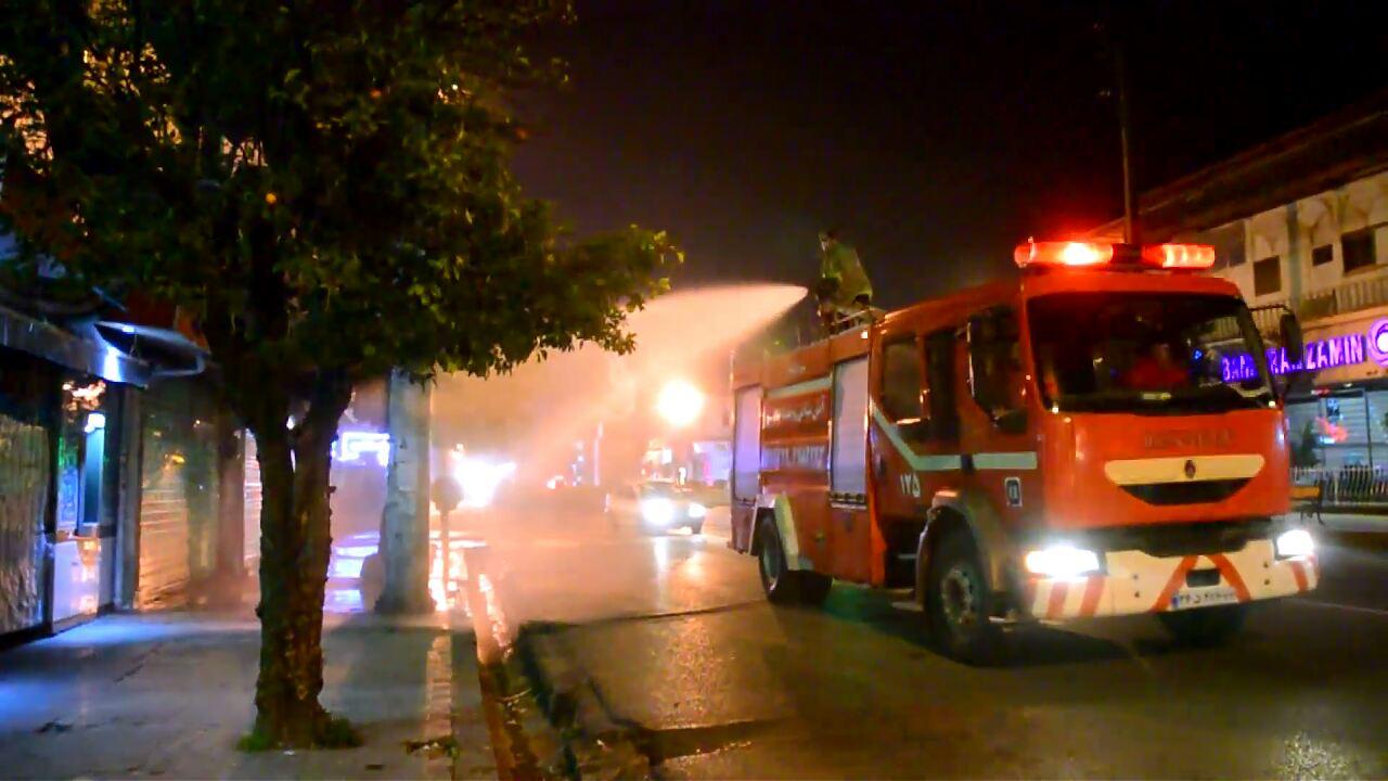 برگزاری مانور پیشگیری از کرونا در عباس آباد