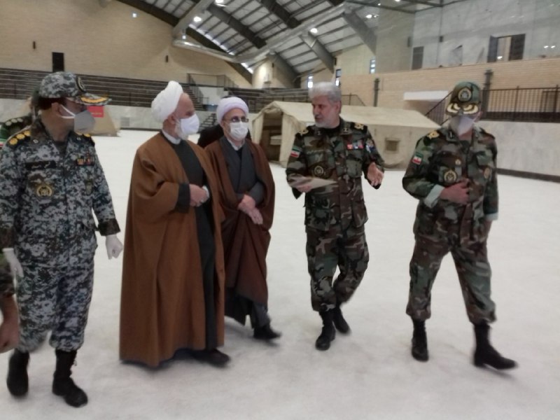 باردید نماینده مقام معظم رهبری در قم از بیمارستان سیار