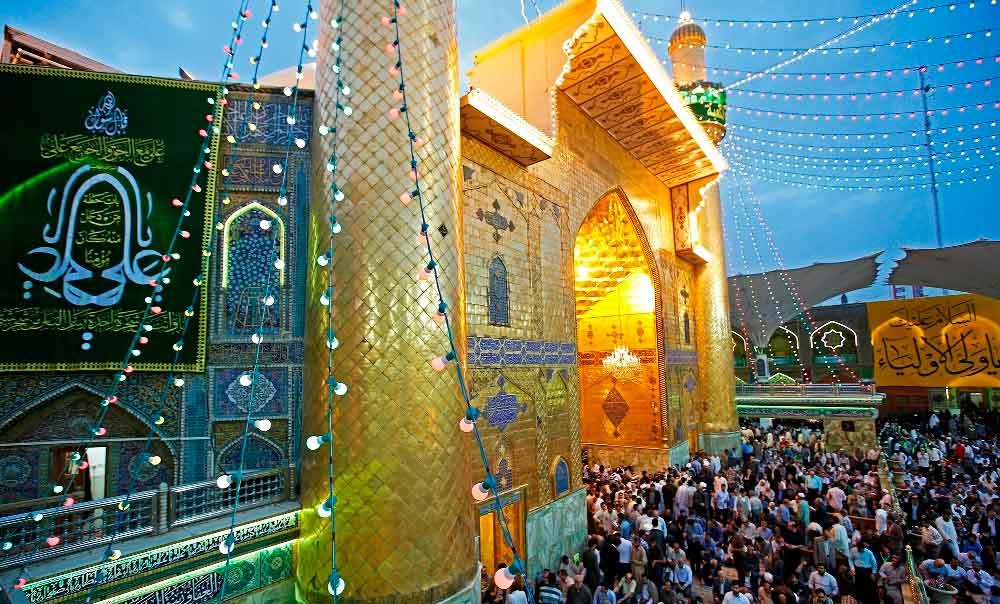 تصاویر دیدنی از نجف اشرف در شب میلاد حضرت علی (ع)