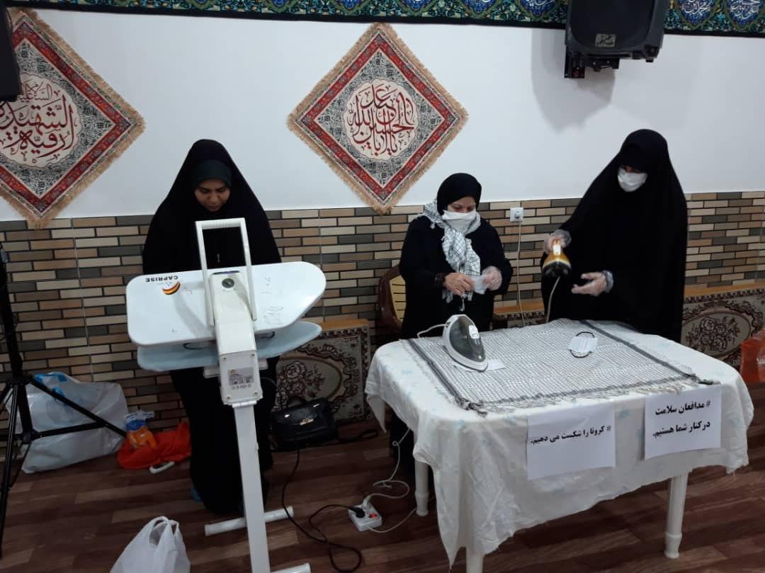 خادمین امامزاده عباس (ع) ساری به صف مبارزه با کرونا پیوستند