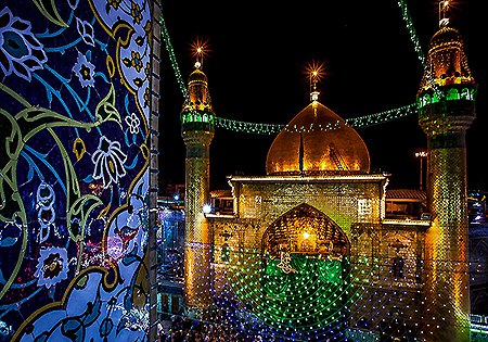 حرم رضوی غرق در شور و شادی/ زیارت مجازی در حرم امیرالمؤمنین