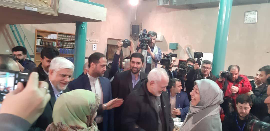 ظریف و عارف رای خود را در صندق انداختند