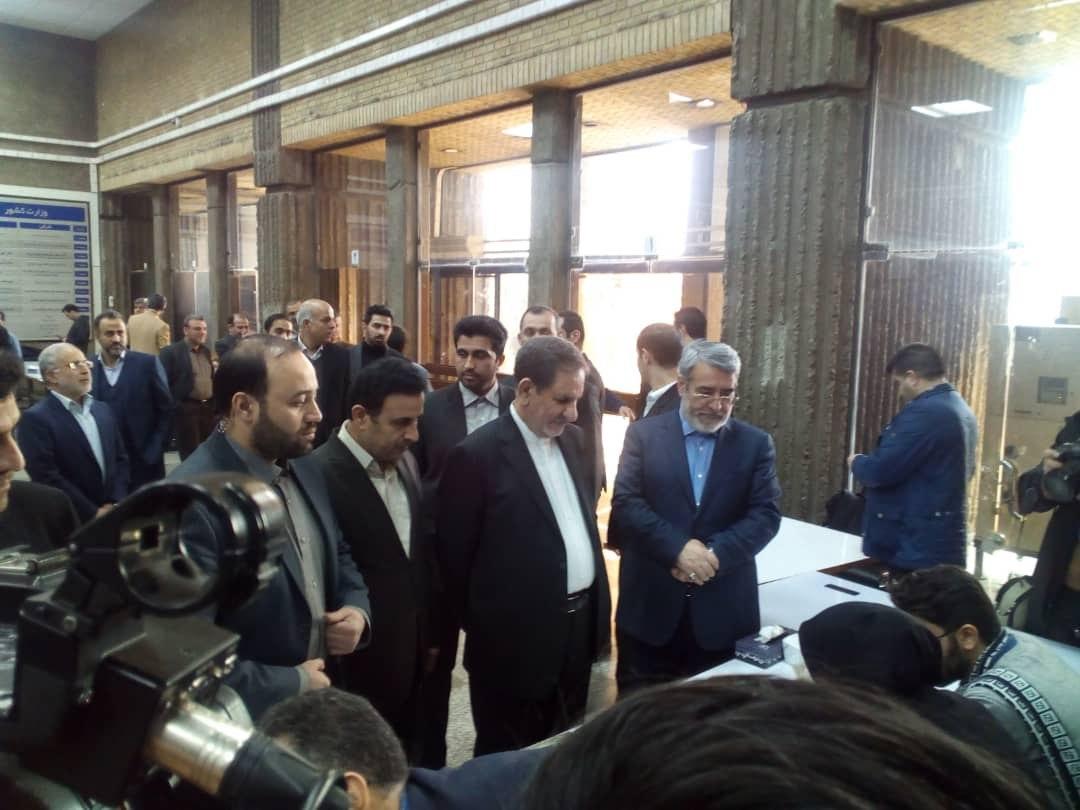 حضور معاون اول رئیس جمهور در ستاد انتخابات کشور