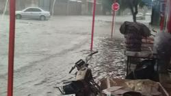 آبگرفتگی معابر کوی سلطان بعد از بارندگی + فیلم