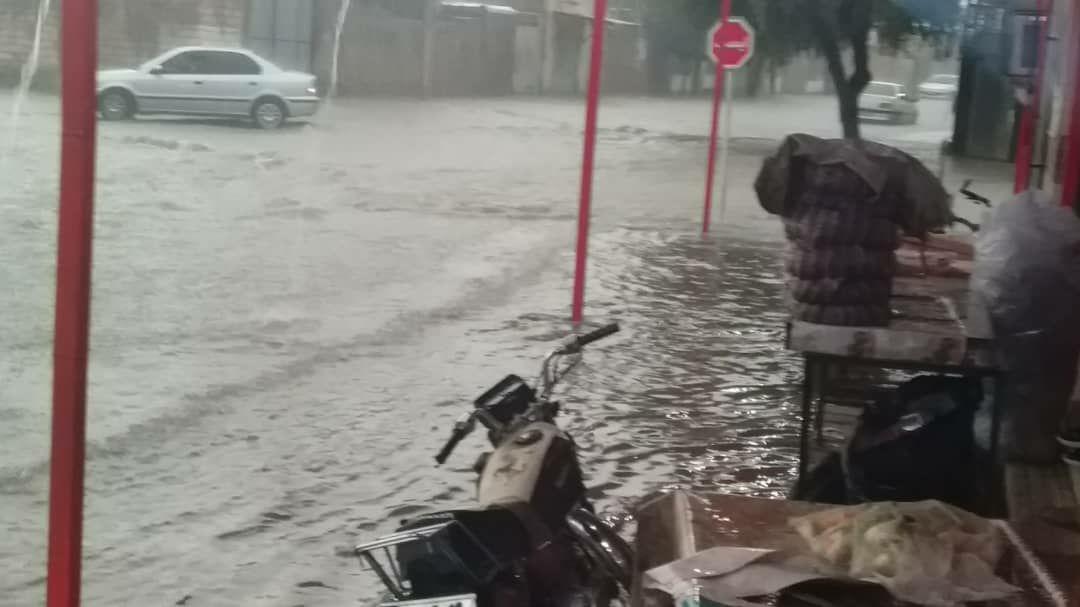 آبگرفتگی معابر کوی سلطان بعد از بارندگی + فیلم