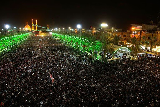 قرائت دعای فرج زائران بین الحرمین در شب زیارتی امام حسین(ع)