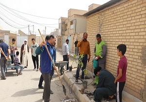 کاشت نهال درب منازل برخی مناطق اهواز