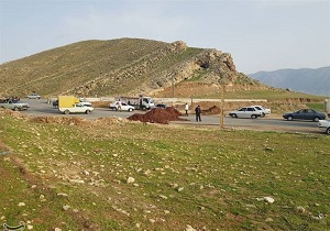 مسدود شدن مبادی ورودی شهرستان رومشکان