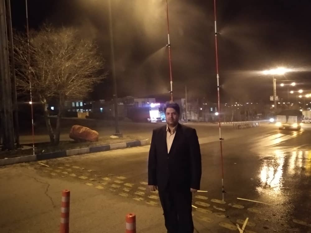 &nbsp;گندزدایی ماشین&zwnj;های ورودی به شهر اسدآباد