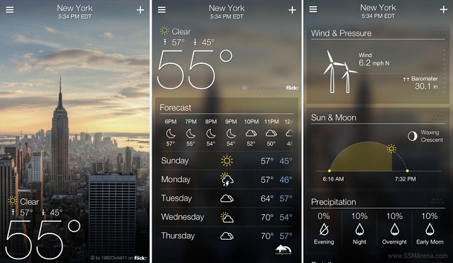 دانلود Yahoo Weather 1.20.4 - برنامه پیش بینی آب و هوا یاهو