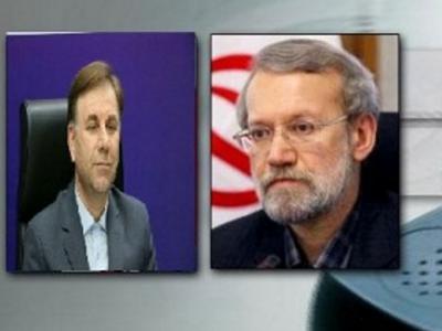 گفتگوی تلفنی رئیس مجلس و استاندار گیلان
