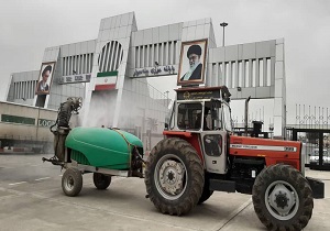 بخش تجاری پایانه مرزی بیله سوار فعال است/ تداوم ضدعفونی کردن پایانه‌های مرزی در اردبیل