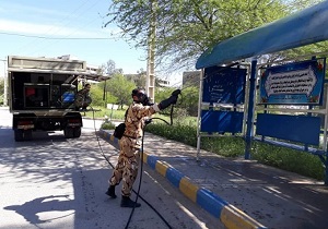 حضور تیپ ۲۹۲ زرهی شهید آزادی دزفول در میدان مبارزه با کرونا