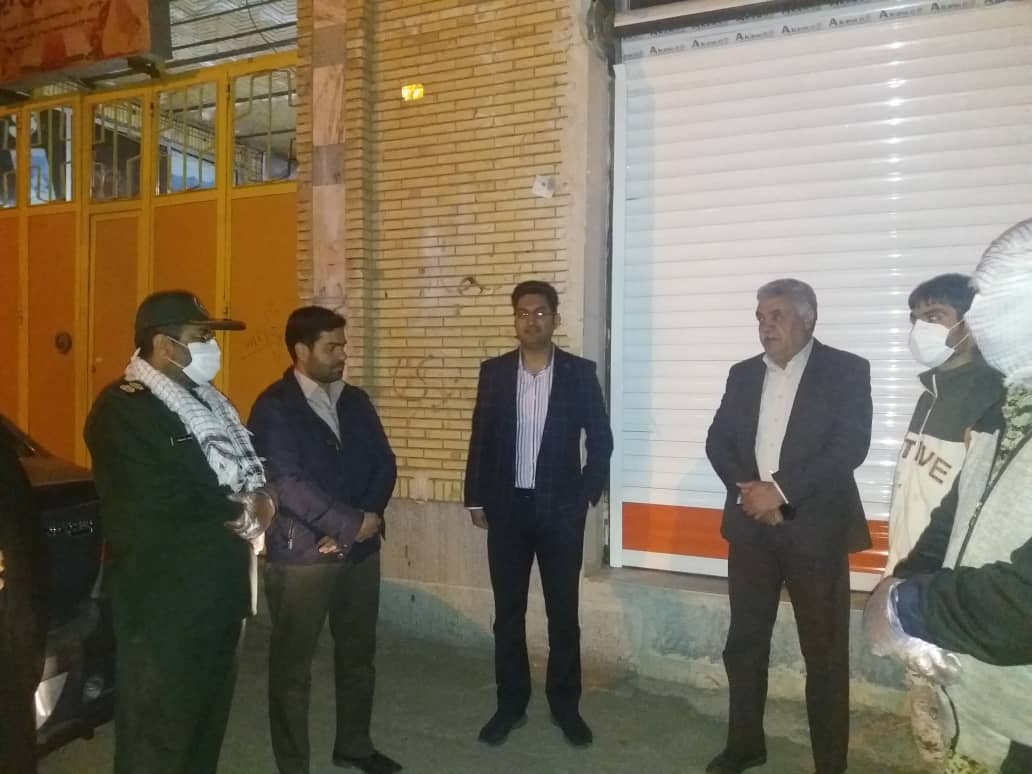 اقدام جهادی بسیجیان شهرستان بافت در پاکسازی شهر