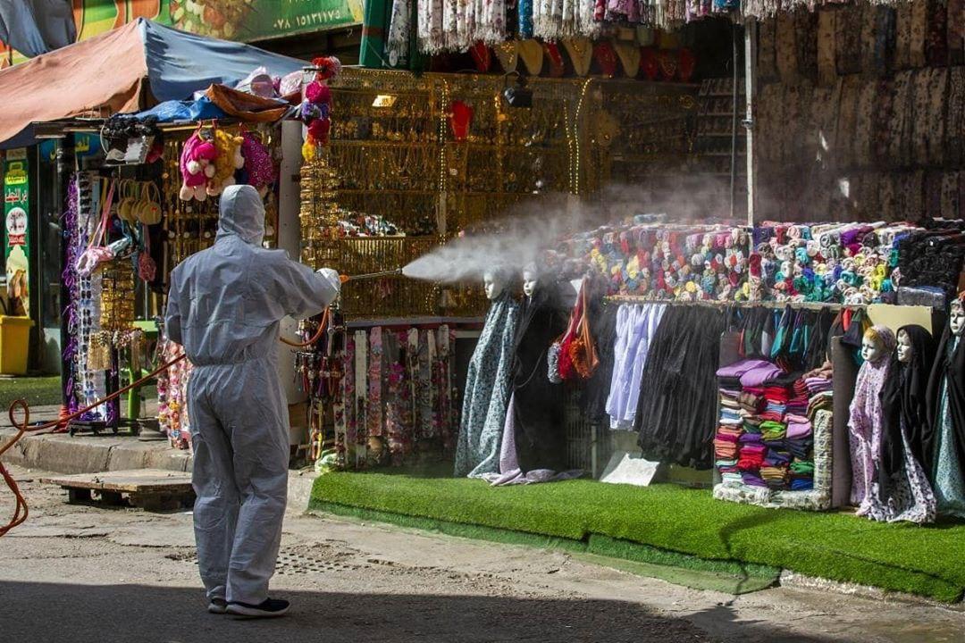 ضد عفونی اطراف حرم حضرت عباس (ع)