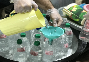رونمایی از نوع جدید مواد ضدعفونی کننده تقلبی در خاتم