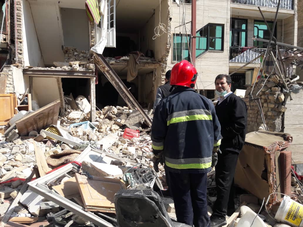 انفجار گاز در یک منزل مسکونی در بومهن با ۱۴ مصدوم