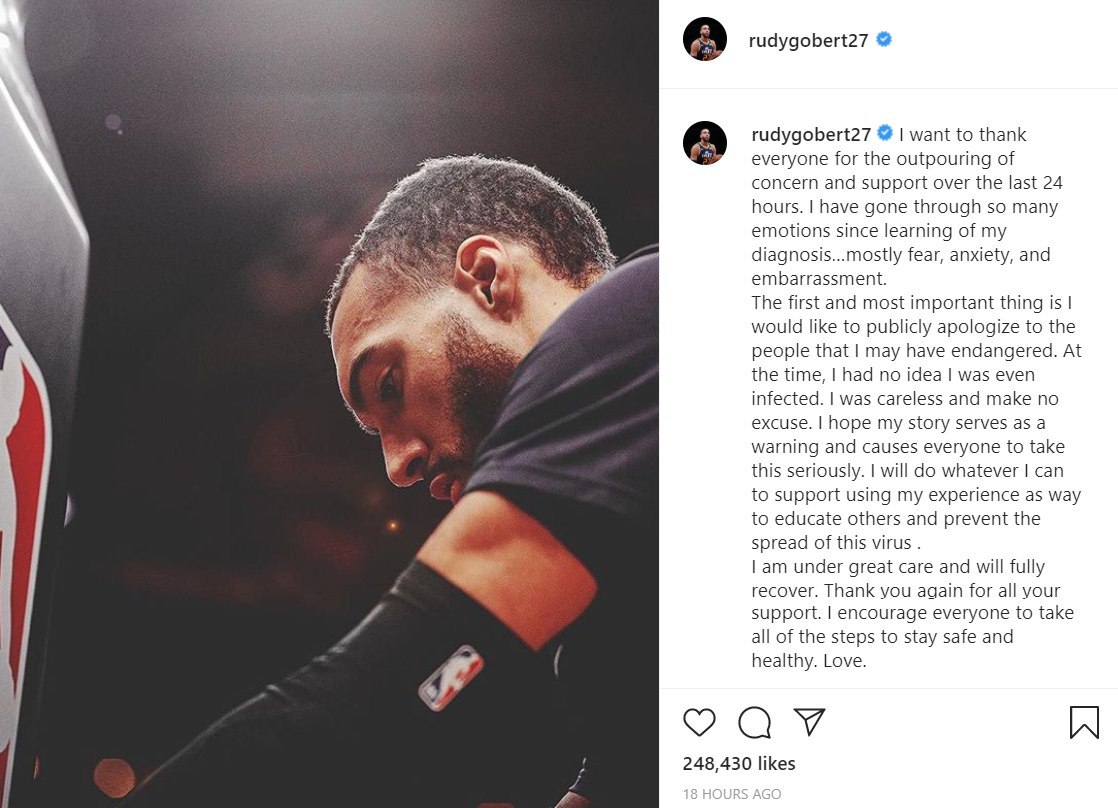 عذرخواهی بسکتبالیستی که NBA را به تعطیلی کشاند