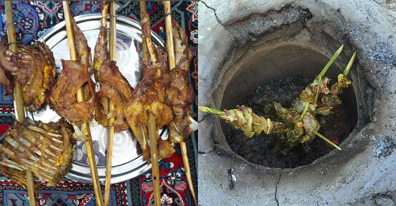 روش پخت تنورچه بلوچی