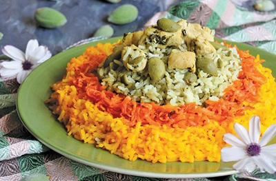 طرز تهیه پلو چغاله و مرغ