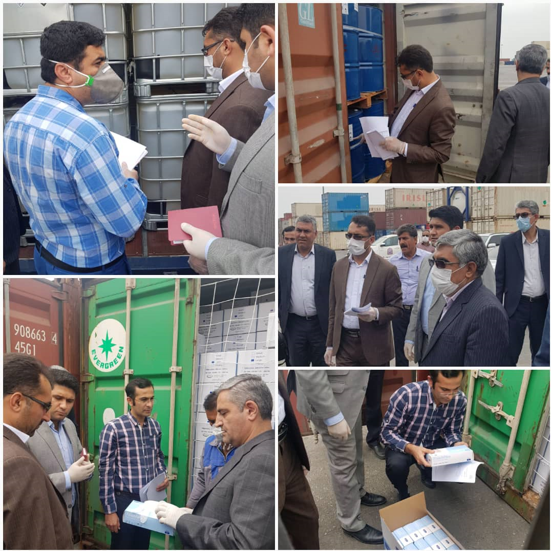 تحقق دستور دادستان کل کشور در گمرک شهید رجایی/ ترخیص محموله بزرگ دستکش و مواد ضدعفونی