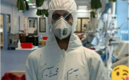 دلتنگی پدرانه پرستار جوان برای نوزاد  ۲ ماهه‌اش