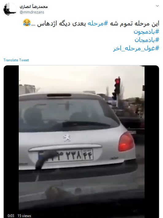 بارش باران بادمجان از آسمان پایتخت در روز&zwnj;های کرونایی