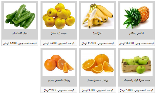 هر کیلو میوه دستچین در میادین میوه و تره بار  چقدر است؟