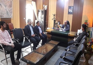 دیدار سرپرست اداره آموزش و پرورش مسجدسلیمان با فرماندار