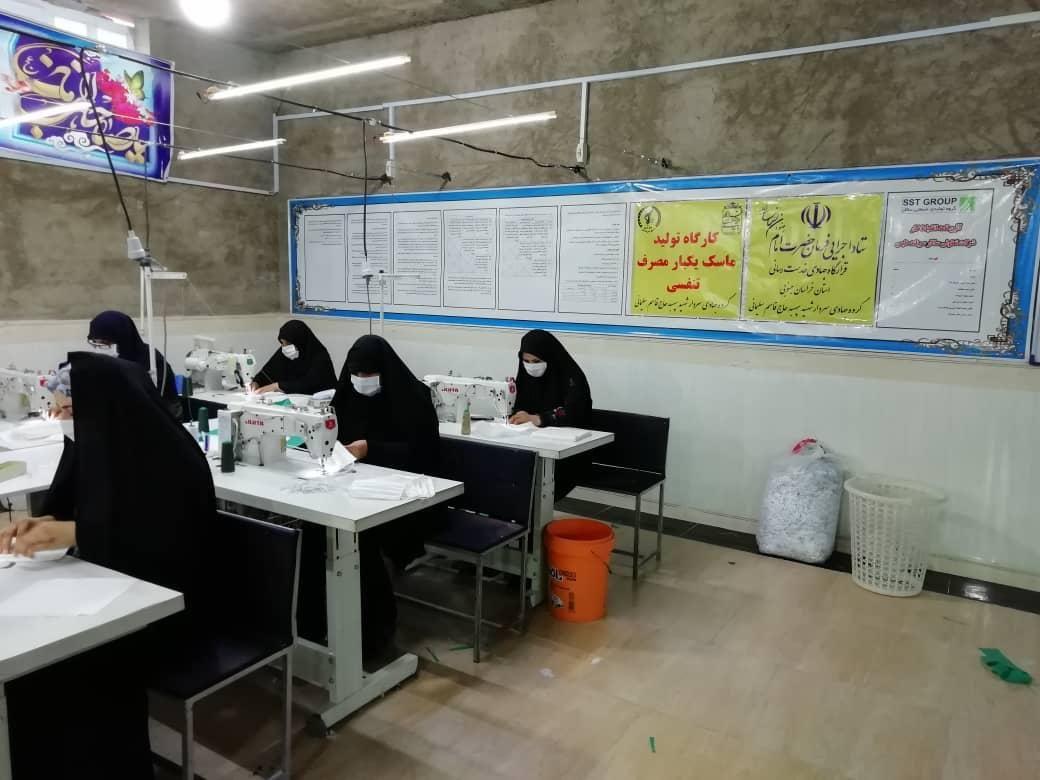 تولید روزانه ۵۰ هزار ماسک بهداشتی توسط بنیاد احسان