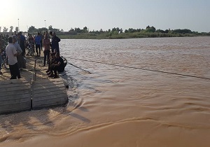 سرباز وظیفه، حین تعمیر پل شناور دهستان عنافچه جان باخت