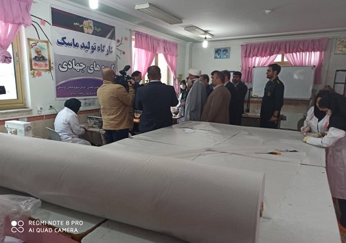 راه اندازی سیزدهمین کارگاه تولید ماسک در سنندج+تصاویر