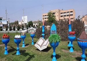 جانمایی و نصب سفره ۷ سین و المان‌های شهری در اهواز