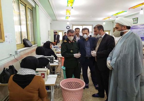 راه اندازی سیزدهمین کارگاه تولید ماسک در سنندج+تصاویر