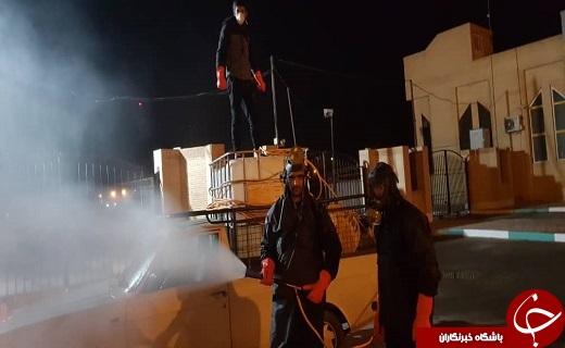 بسیجیان پایگاه ابوذر صفائیه پا به میدان گذاشتن/ محلات صفائیه یزد ضدعفونی شد