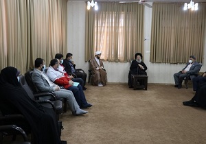 مدیر عامل و معاونان جمعیت هلال احمر خوزستان با علمای استان دیدار کردند