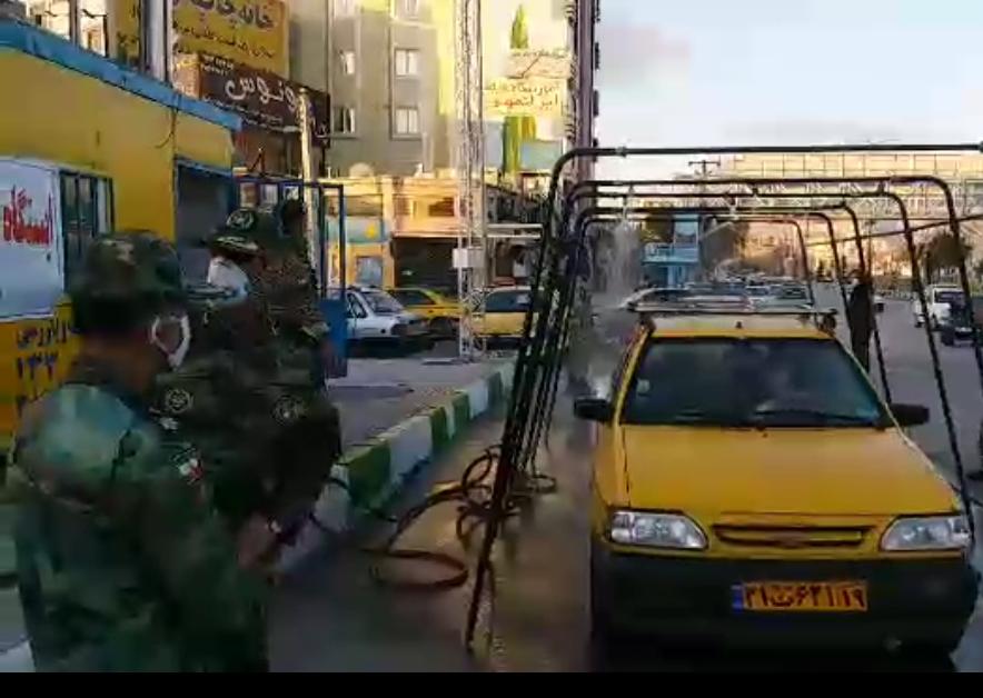 ایجاد تونل ضد عفونی ویژه حمل ونقل عمومی