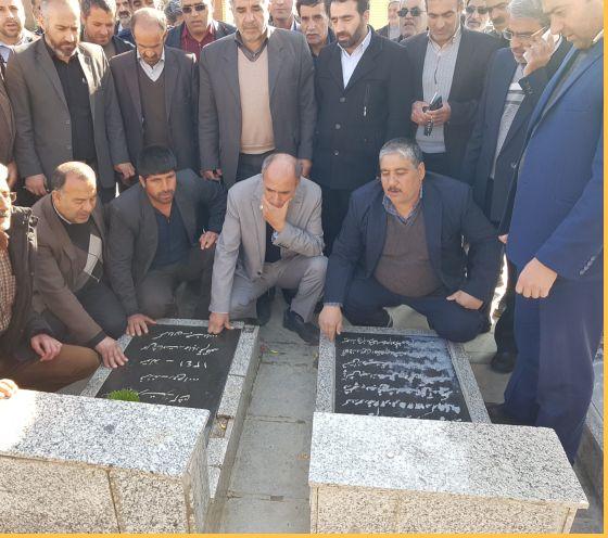 تجدید پیمان نماینده منتخب اسدآباد با شهدا
